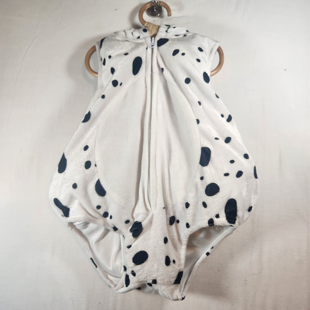 Dalmatian Puppy Dog Plush Bubble Romper Costume Hooded One Piece One Size